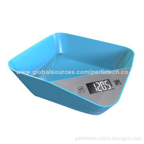 Plastic bowl kitchen scale